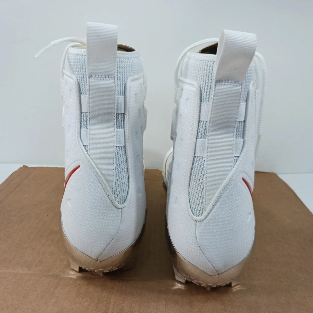 Nike Alpha Menace Elite Texas Longhorns White Burnt Orange‎ Cleats Mens 15